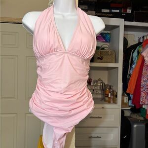 Pink Halter Swimsuit